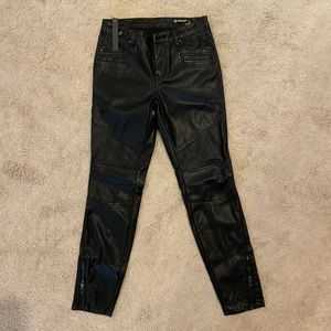 BLANKNYC vegan leather moto pant